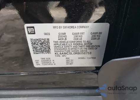 2024 Buick Encore Gx Preferred Awd from USA, damaged, VIN KL4AMCSL0RB058753